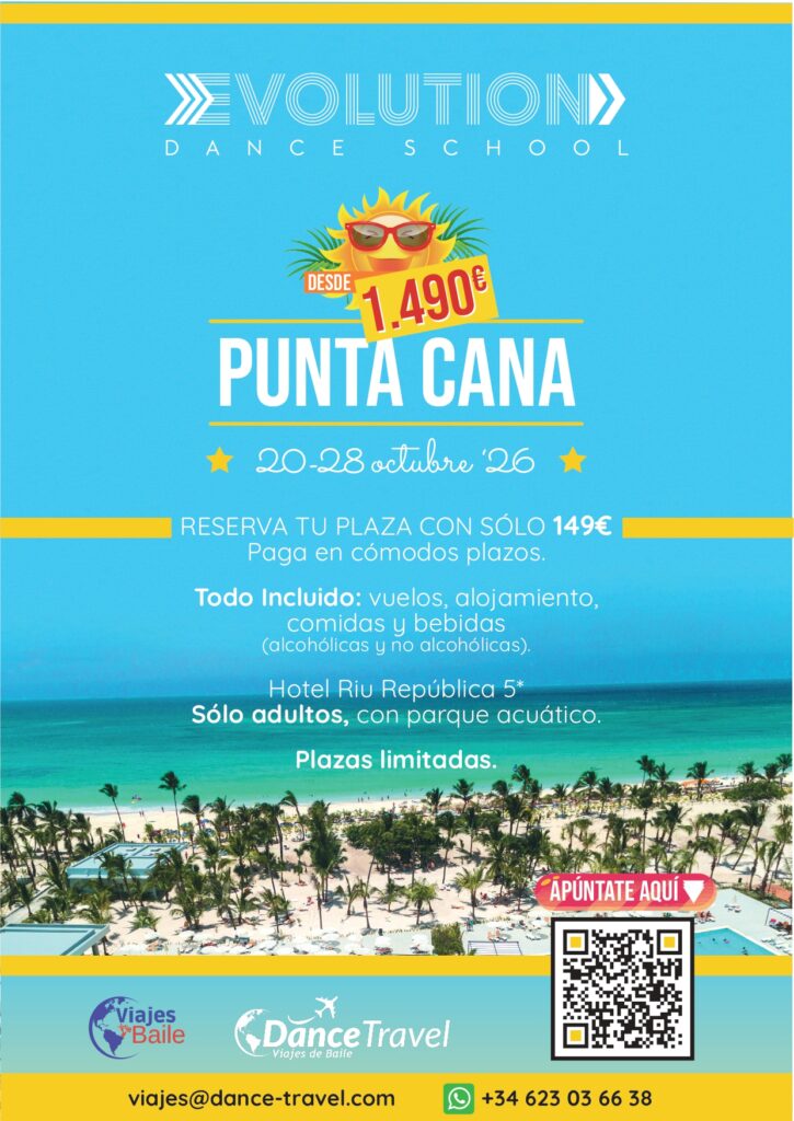 Viaje de Baile a Punta Cana 2026: 5º Gran Viaje Evolution.